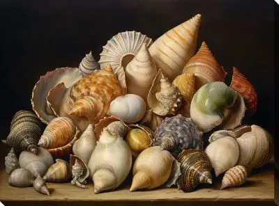 Картина маслом Ракушки №88