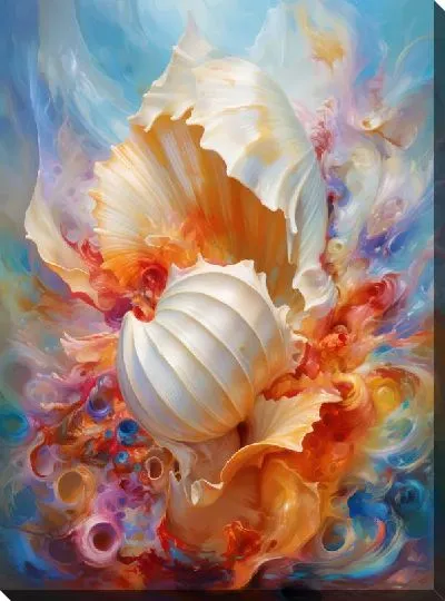 Картина маслом Ракушки №95