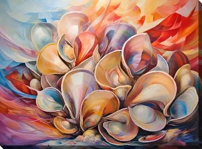 Картина маслом Ракушки №96