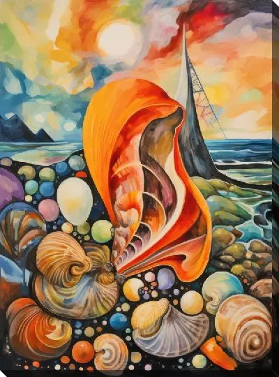 Картина маслом Ракушки №97