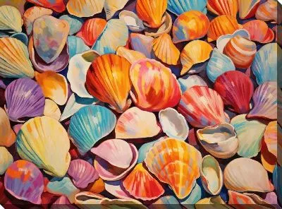 Картина маслом Ракушки №99