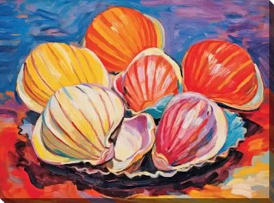 Картина маслом Ракушки №101