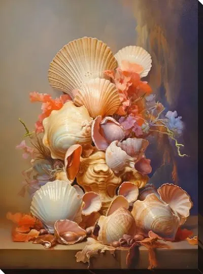 Картина маслом Ракушки №107