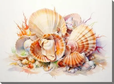 Картина маслом Ракушки №119