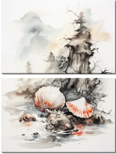 Модульная картина Ракушки №120