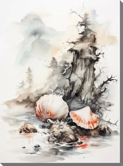 Картина маслом Ракушки №120