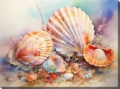 Картина маслом Ракушки №121