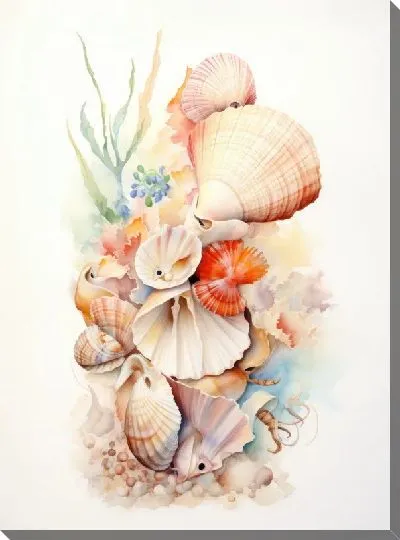 Картина маслом Ракушки №123