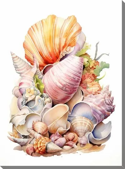 Картина маслом Ракушки №125