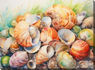 Картина маслом Ракушки №127