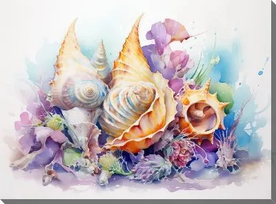 Картина маслом Ракушки №128