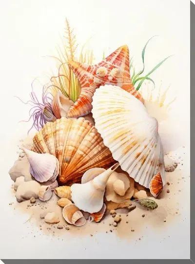 Картина маслом Ракушки №130