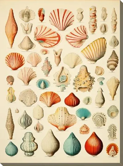 Картина маслом Ракушки №132