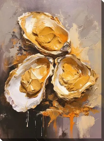 Картина маслом Устрицы №2