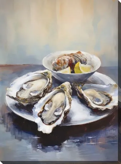 Картина маслом Устрицы №10