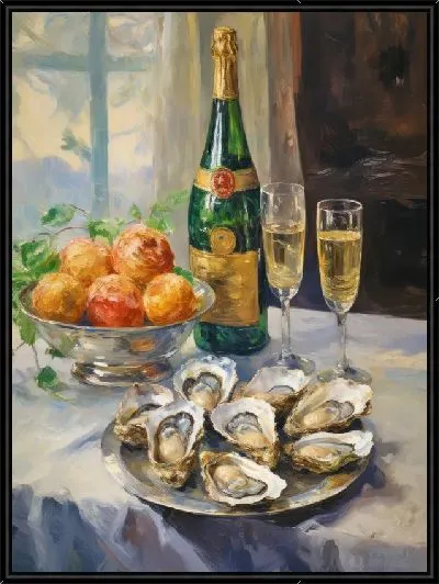 Картина Устрицы под шампанское