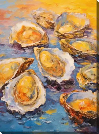 Картина маслом Устрицы №13