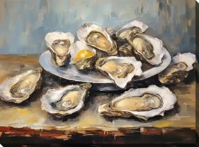 Картина маслом Устрицы №17