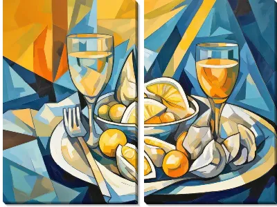 Модульная картина Устрицы №34