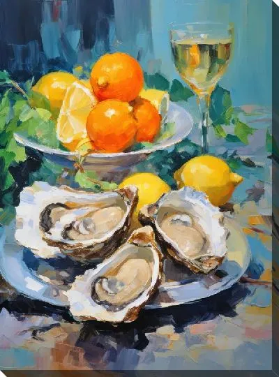 Картина маслом Устрицы №37