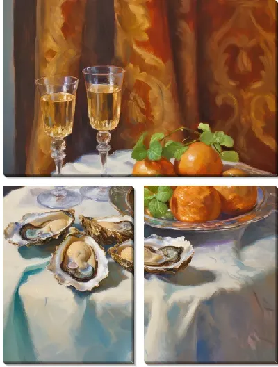 Модульная картина Устрицы №41