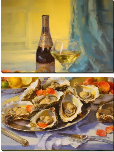 Модульная картина Устрицы №42