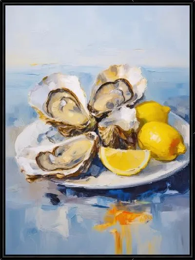 Картина Устрицы с лимоном