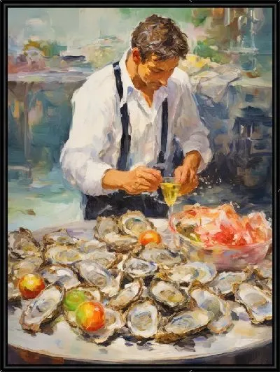 Картина Праздничный стол с устрицами