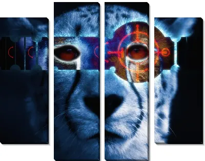 Модульная картина Леопард