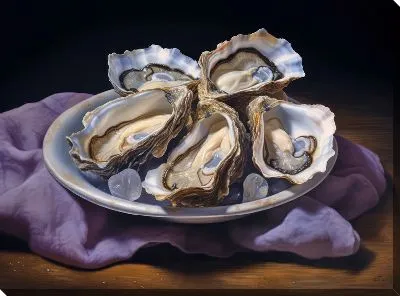 Картина маслом Устрицы №47