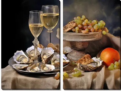 Модульная картина Устрицы №49