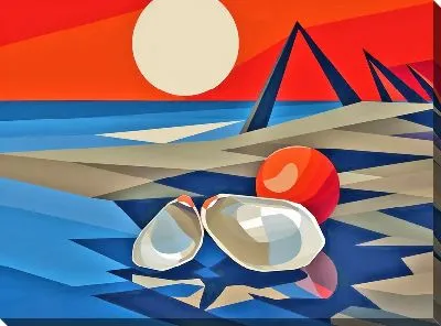 Картина маслом Устрицы №51