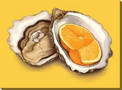 Картина маслом Устрицы №56