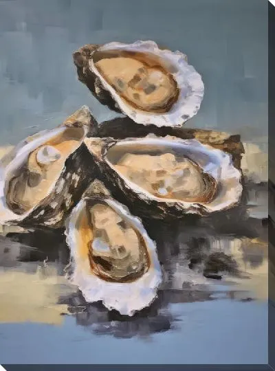 Картина маслом Устрицы №62