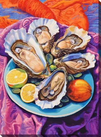 Картина маслом Устрицы №66