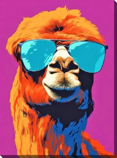 Постер Верблюд в стиле поп-арт №5