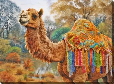 Картина маслом Верблюд №1