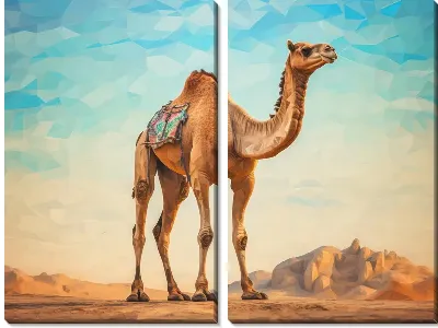 Модульная картина Верблюд №4
