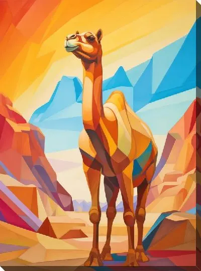 Картина маслом Верблюд №10