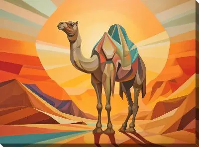 Картина маслом Верблюд №11