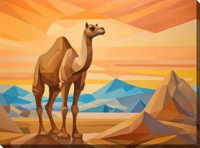Картина маслом Верблюд №12