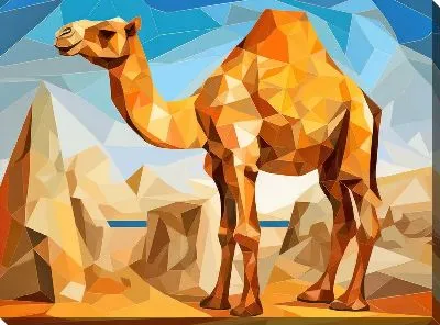 Картина маслом Верблюд №13