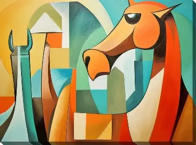 Картина маслом Верблюд №16