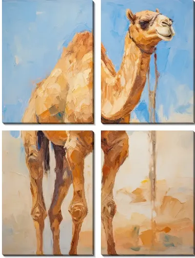 Модульная картина Верблюд №19