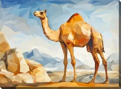 Картина маслом Верблюд №21