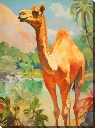 Картина маслом Верблюд №23
