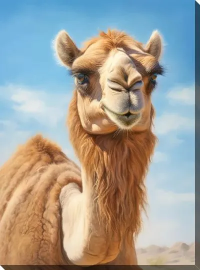 Картина маслом Верблюд №24