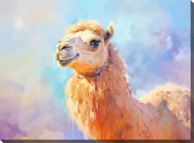 Картина маслом Верблюд №201