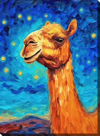 Картина маслом Верблюд №211