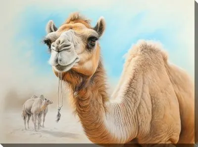 Картина маслом Верблюд №221